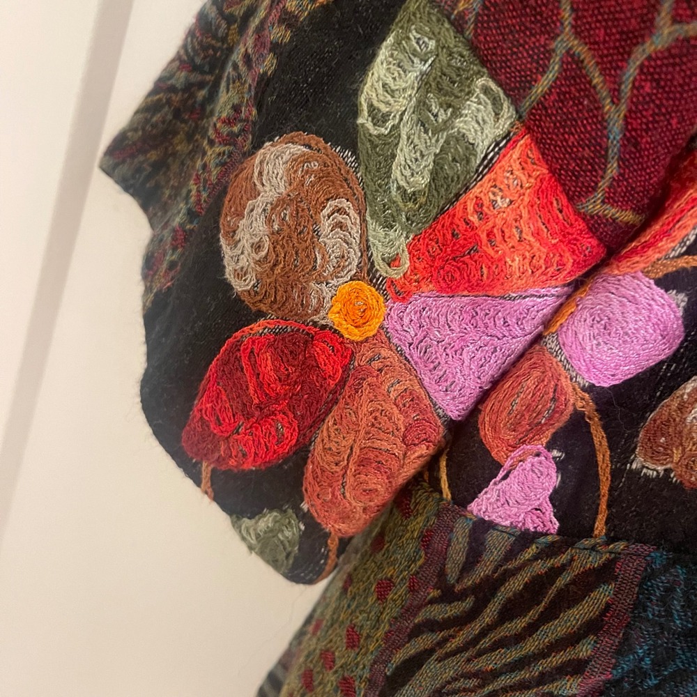 Soft Surroundings Wool Blend Multicolor Jacket Whimseygoth Fairycore Fall - Picture 12 of 12